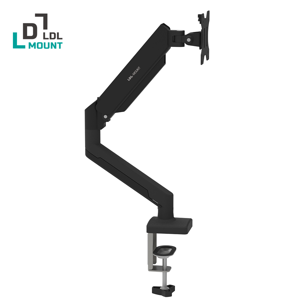 Ldl-Mount Flex Fit A1 Wall Mount Easy Angle Single Monitor Arm Mounting on Desk Fits 17 to 32 Inches