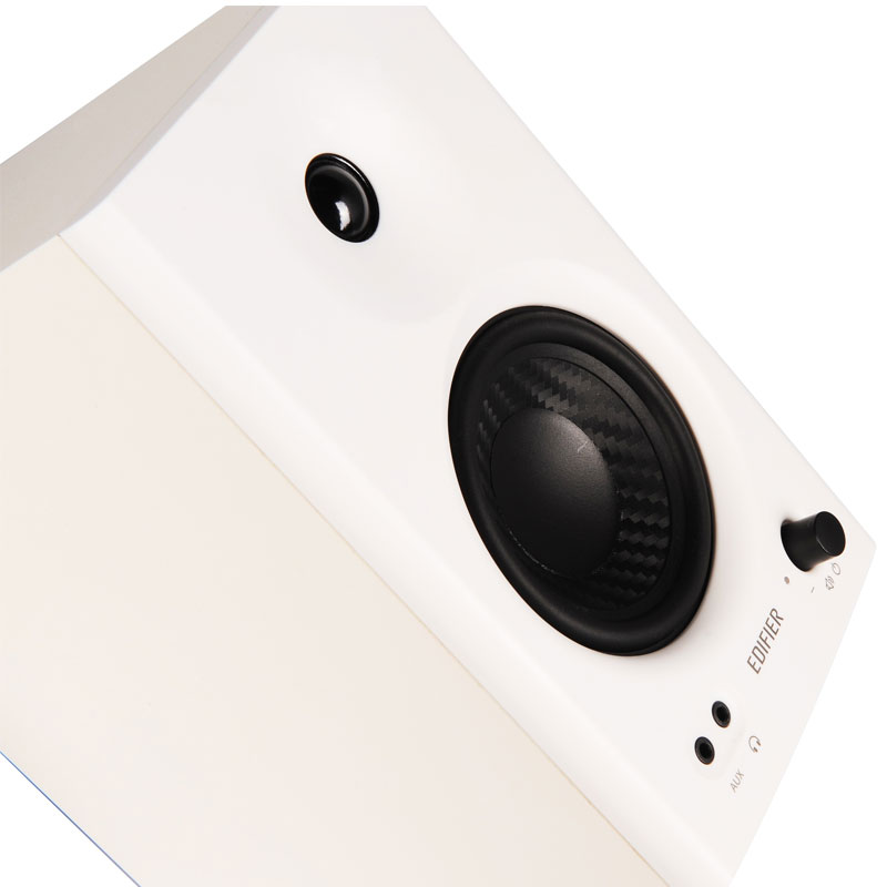 Edifier MR4 Studio Monitor 2.0 Speakers 42W RMS Class-D Amplifier Built-in DSP Wooden Enclosure TRS Balanced/AUX/RCA Inputs