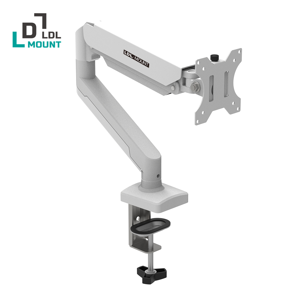 Ldl-Mount Flex Fit A1 Wall Mount Easy Angle Single Monitor Arm Mounting on Desk Fits 17 to 32 Inches