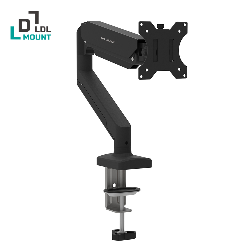 Ldl-Mount Flex Fit A1 Wall Mount Easy Angle Single Monitor Arm Mounting on Desk Fits 17 to 32 Inches