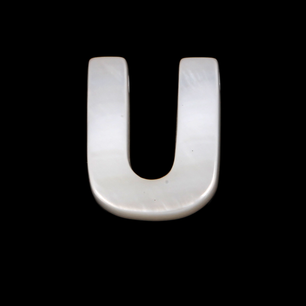 2/5/10pcs Natural White Letter Shell Beads Mother of Pearl Loose Beads Necklace Bracelet Charms Accessories For Jewelry Making