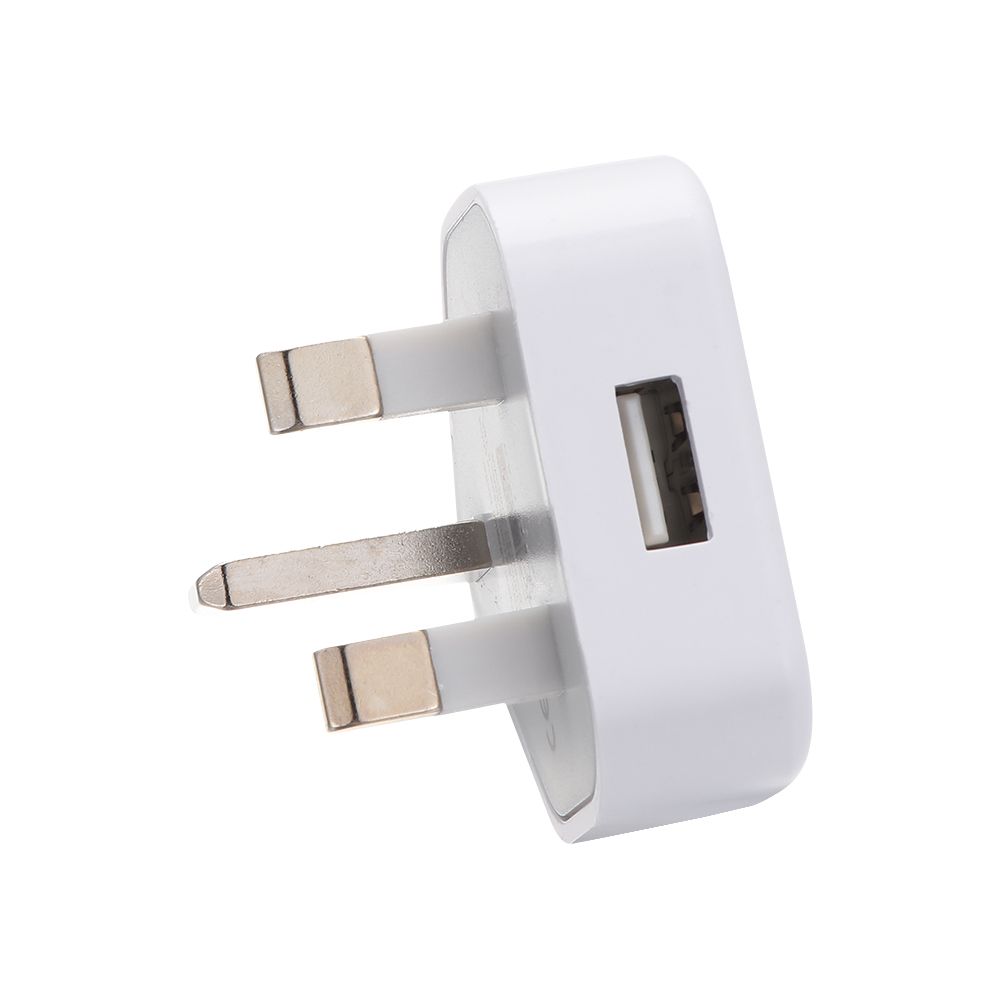 Office 1 Port USB 5V 1A 3 Pin Wall Charger UK Plug USB Charger Power Adapter