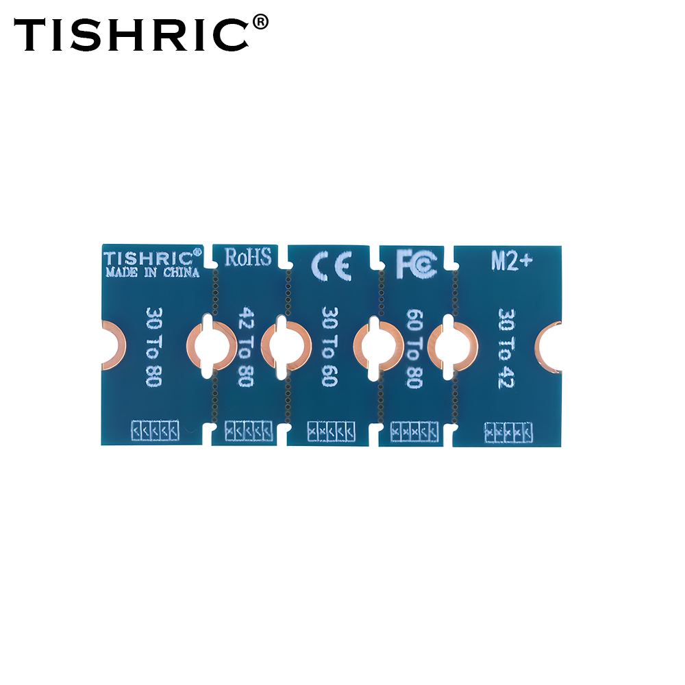 TISHRIC  M.2 SSD Extension Adapter M2 Solid-state Drive  2230 2242 2260 to 2280 Extension Bracket Card Riser Transfer Convert Blue