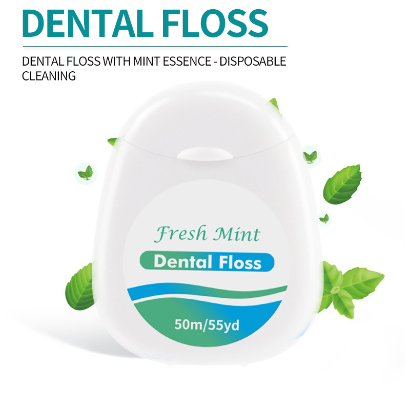 6/3/1 Pcs White Box Mint Dental Floss Roll - Cleaning Oral Tools - Dental Floss Stick Adult Home Set - Cleaning Interdental Brus pc