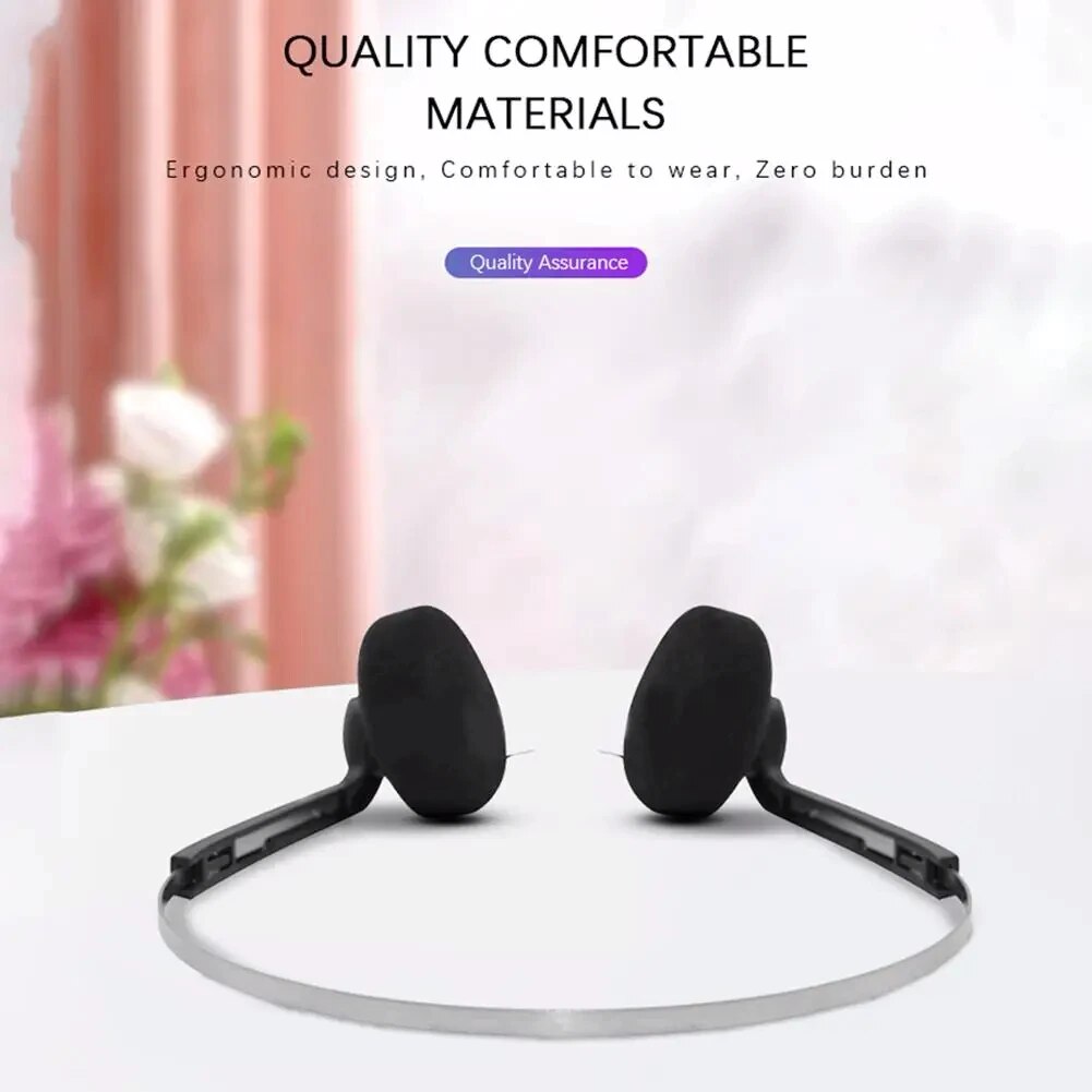 3.5mm Plug Retro Nostalgic Wired Headphones Classic Walkman On-Ear Earphones Portable Stereo Sports Headset Vintage Photo Props