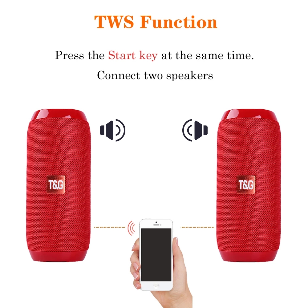 Portable Wireless Bluetooth Speaker Blutooth Music Sound Box For Caixa De Som Blootooth Subwoofer Radio FM Handfree Bass System