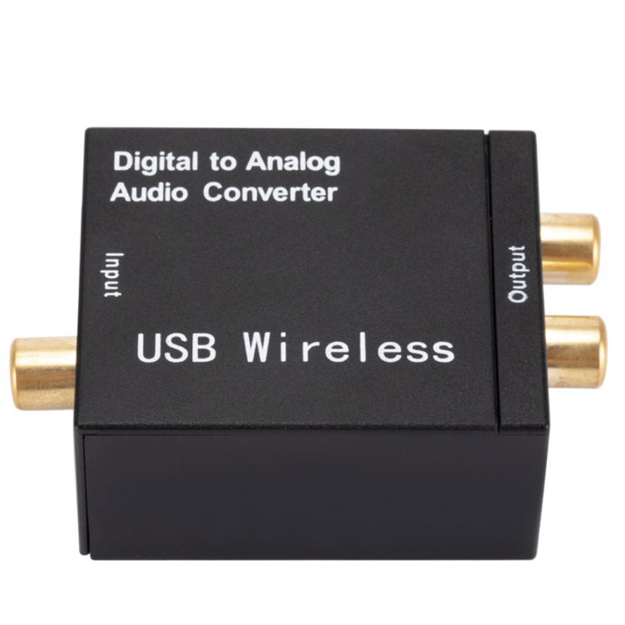 DAC Digital To Analog Audio Converter Jack 3.5mm Optical Fiber Toslink Coaxial Signal To RCA R/L Audio Decoder DAC Amplifier