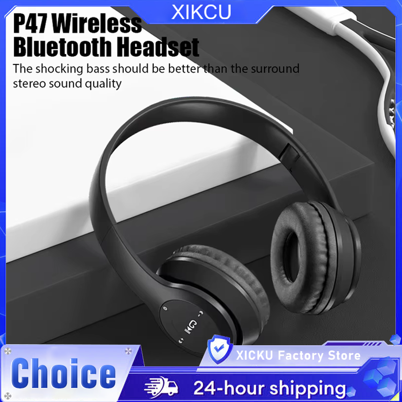Foldable Wireless Bluetooth Headphones 5.0 Portable HiFi Sound Over-ear Headset for Sports Travel Daily Game music Earphones Use