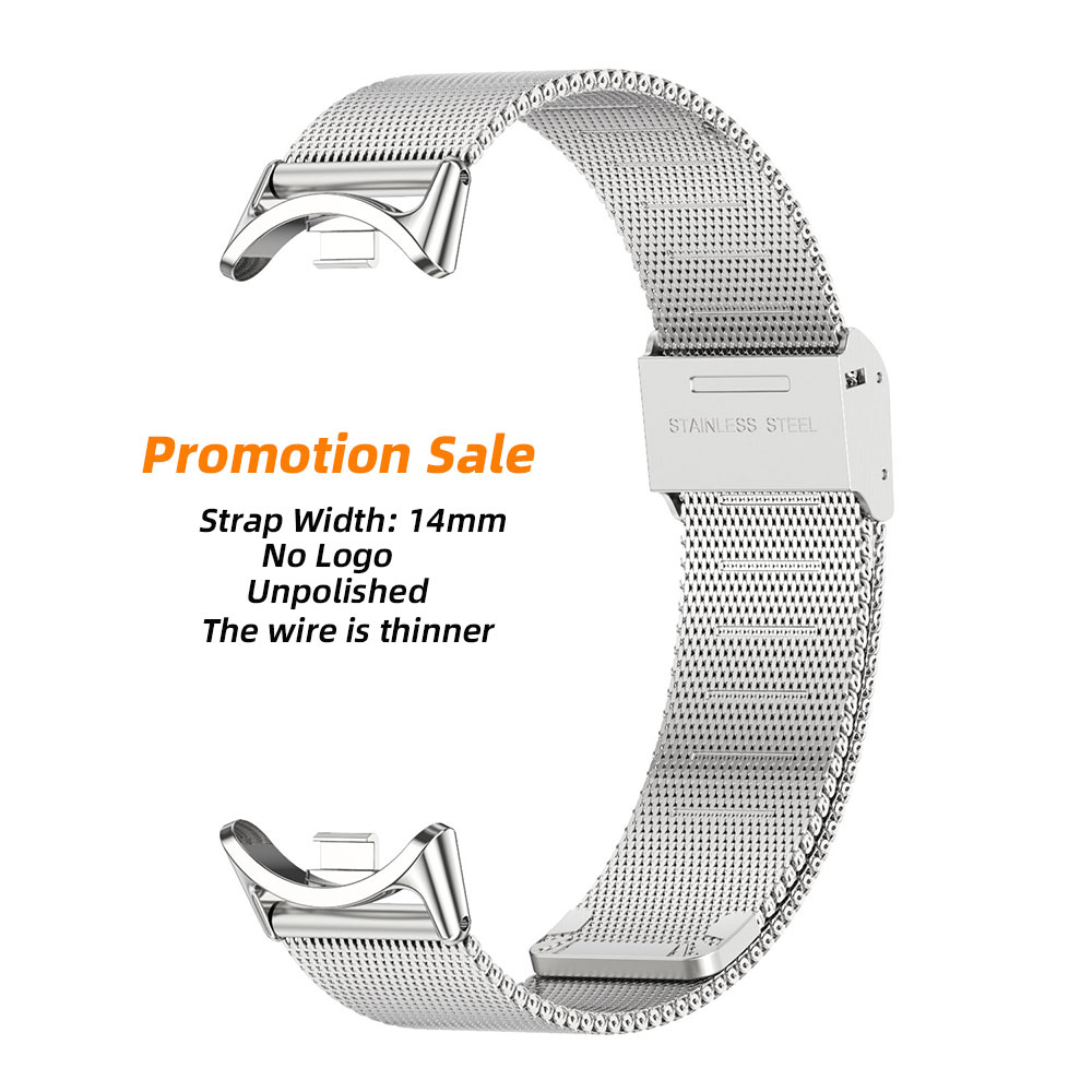 Strap for Mi Band 10 9 8 7 6 5 Metal Milanese Bracelet Mi Band 9 Wristband for Mi Band 6 Mi Band 7 Strap For Xiaomi Miband 8 9 Silver Promotion / for mi band 8 / China Mainland