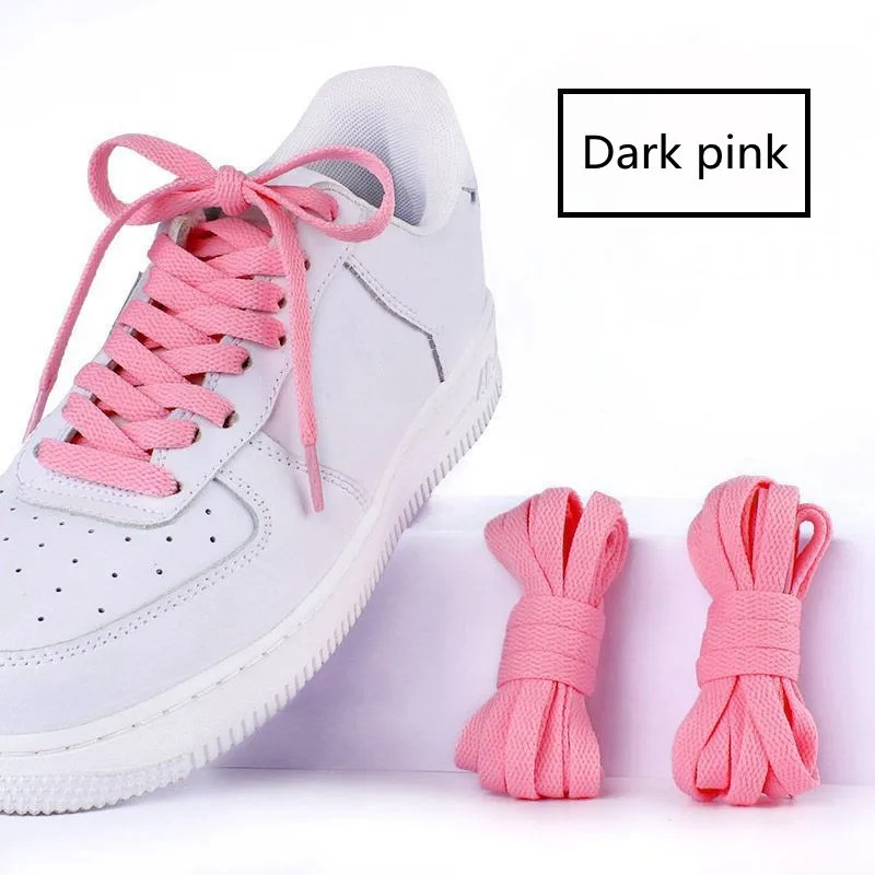 1Pair Flat Shoes Solid Color Shoelaces Canvas Shoes Sports and Leisure Shoelaces Length 100/120/140/160/180cm Shoe Accessories Dark pink / cm