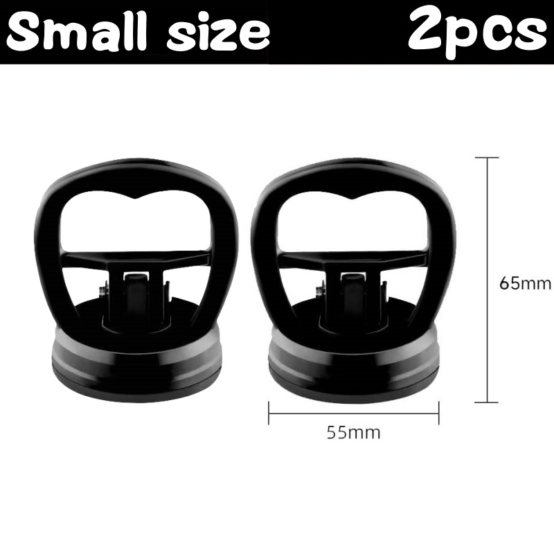 2pcs Car Puller Heavy Duty Suction Cup Panel Tool Sucker Repair Bodywork Dent Remover Auto Dent Repair Tools Fix Mend Pull Glass Small Black 2pcs