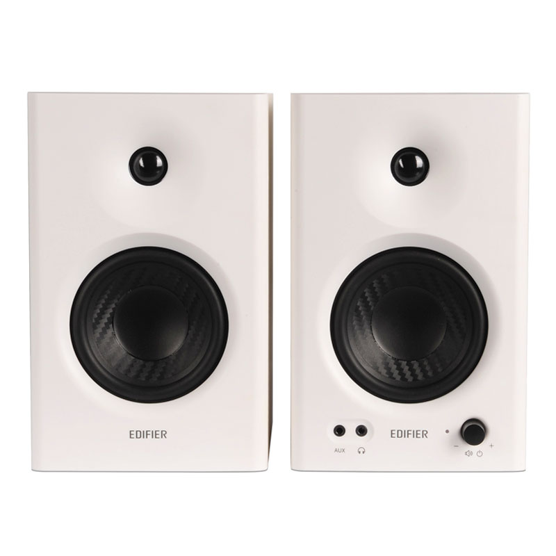 Edifier MR4 Studio Monitor 2.0 Speakers 42W RMS Class-D Amplifier Built-in DSP Wooden Enclosure TRS Balanced/AUX/RCA Inputs