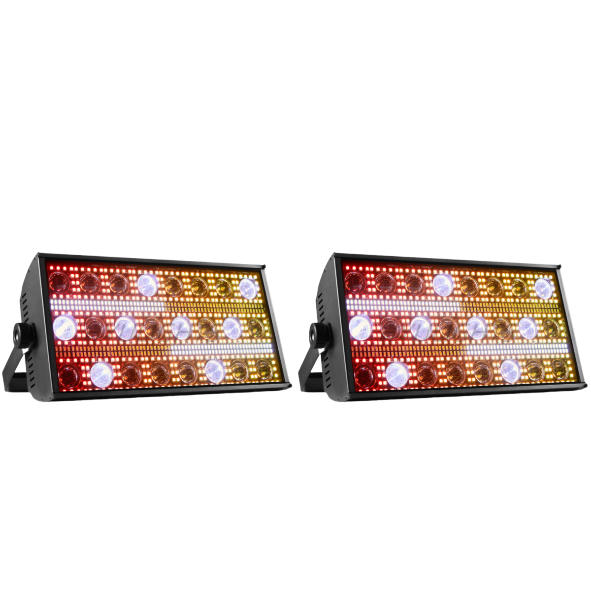2PCS 300W LED Beam&Strobe RGBW 4in1 48 Partition Strobe Light 24PCS 8000K Strobe DMX Super Bright Dj Wash Bar Stage Lighting