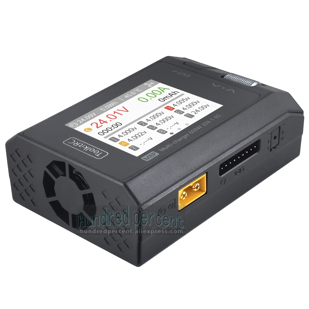 ToolkitRC M8P Intelligent Charger 1-8S 600W 20A Remote Control Car Aviation Model Aircraft Lithium Battery FPV Fast Charging