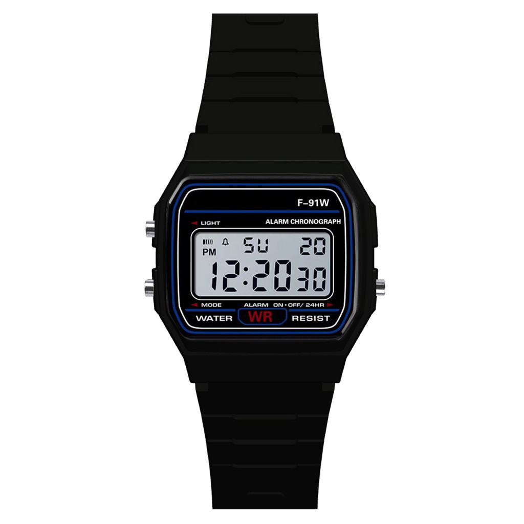 Luxury Men Analog Digital Military Armys Sport LED Waterproof Wrist Children Watch for Kids Bracelet Alarm Women Clock Black