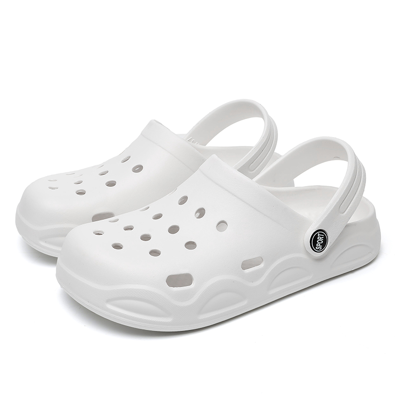 Summer Comfortable Clogs Slippers for Women Lightweight Anti Slip Beach Sandals Woman Fashion White EVA Waterproof Garden Shoes White