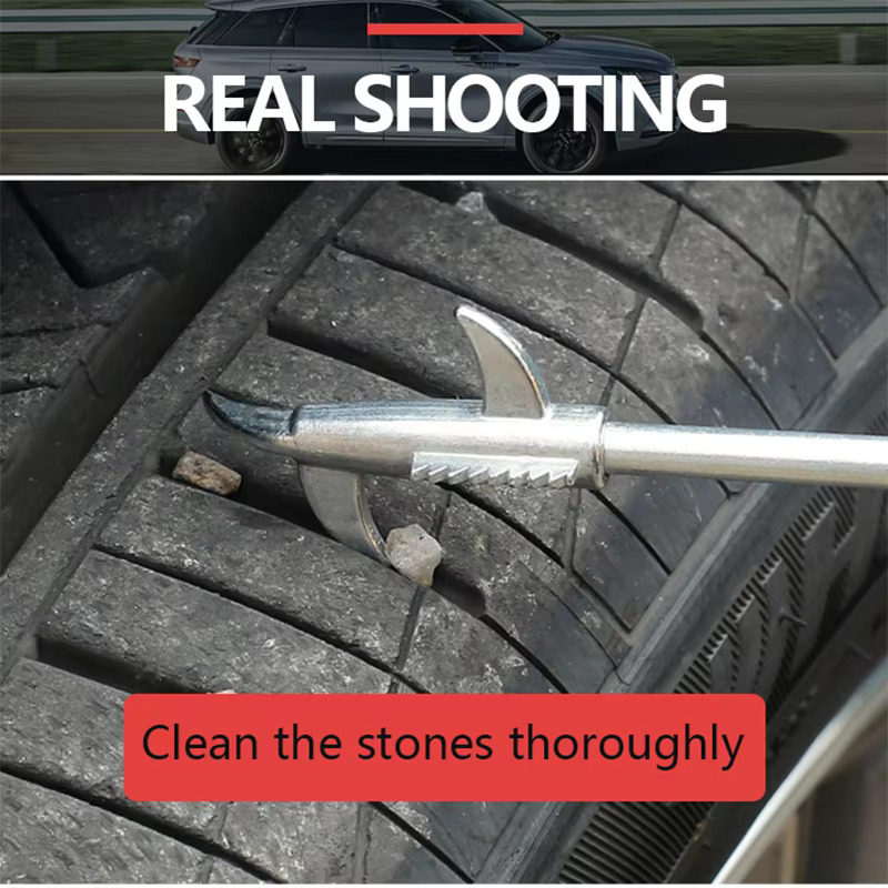 Car Tire cleaning hook Stone Tire Gap Buckle Stone Hook Car Tire Buckle Cleaning Tire Pick Stone Tools Tire Repair Accessories