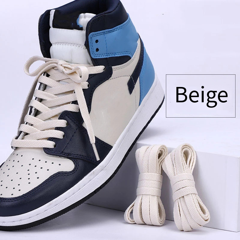 1Pair Flat Shoes Solid Color Shoelaces Canvas Shoes Sports and Leisure Shoelaces Length 100/120/140/160/180cm Shoe Accessories Beige / cm