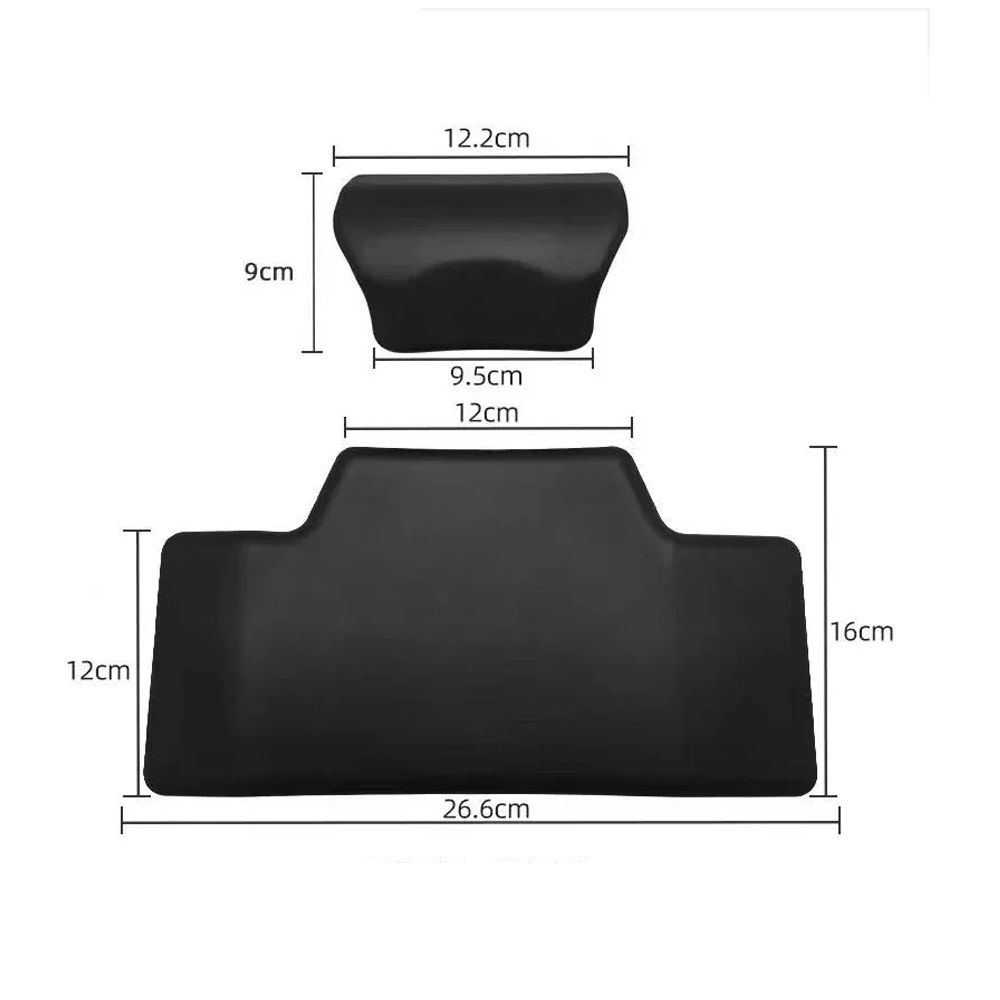 Black Motorcycle Backrest Soft Rear Top Case Cushion Modification Accessories Easy Install Passenger Back Pad Universal black