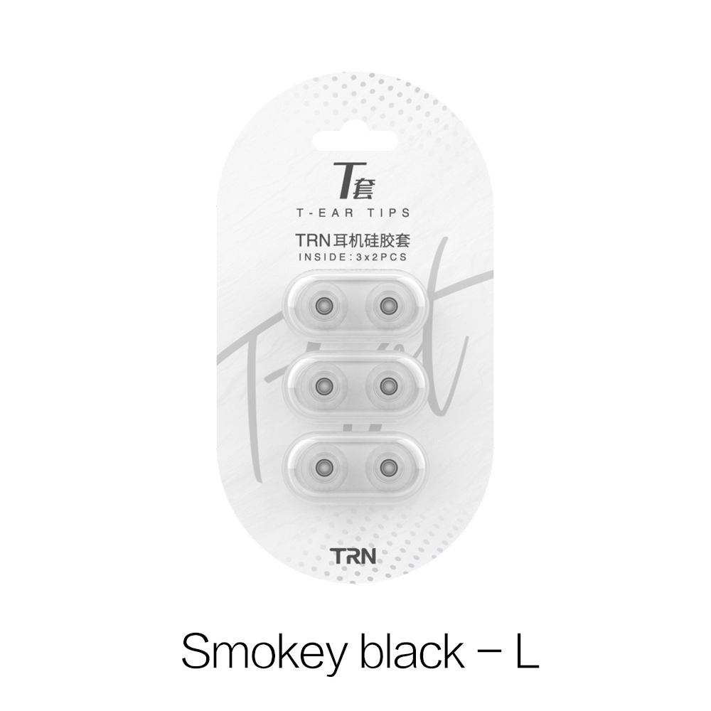 TRN T Ear-Tips  Silicone Eartips Double Support Structure Earphone 3 Pairs Headphone Headset Earbuds TRN TA3 Kirin MT4 Xuanwu Black L