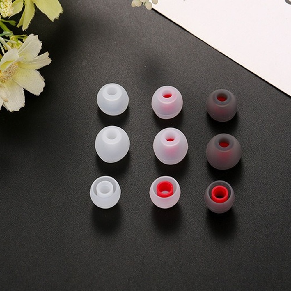 Ivinxy 12pcs Layer Silicone In-Ear Earphone Covers Cap Replacement Earbud Bud Tips Earbuds Eartips Earplug Ear Pads Cushion