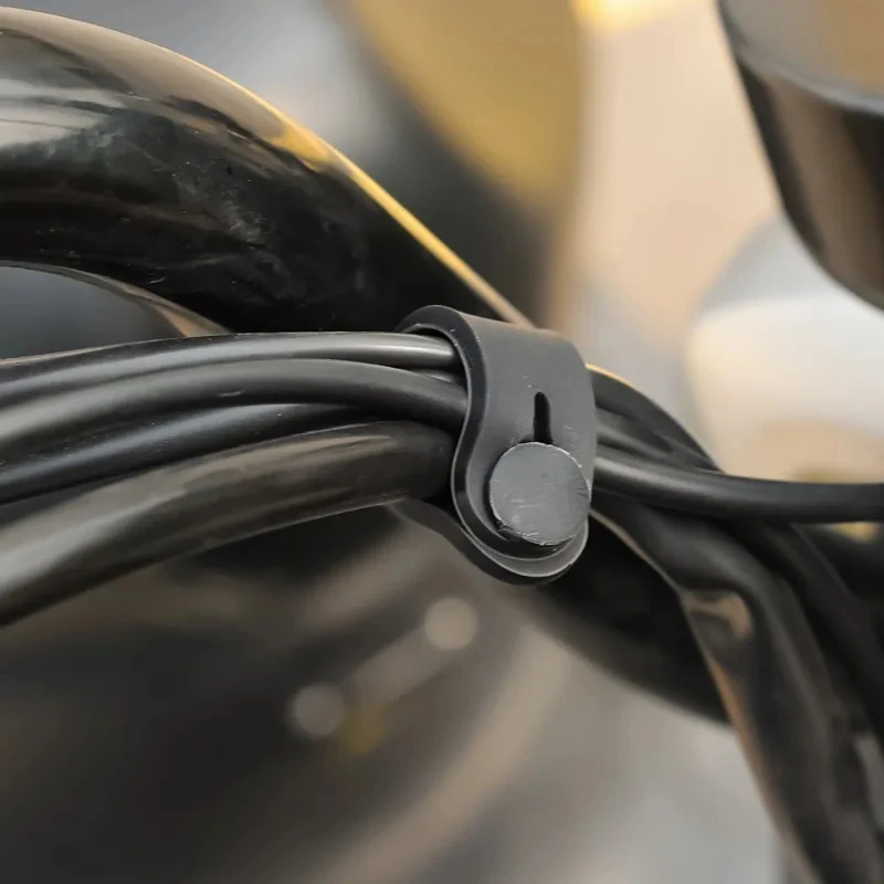 10pcs Motorcycle Rubber Bands for Frame Securing Cable Ties Wiring Harness Cables Accessories for Motobike Bike Car