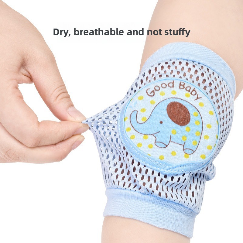 Anti-Fall Learning to Walk Gear for Infants & Toddlers Baby Knee Pads 1 Pair - Thin Summer Crawling Protection,