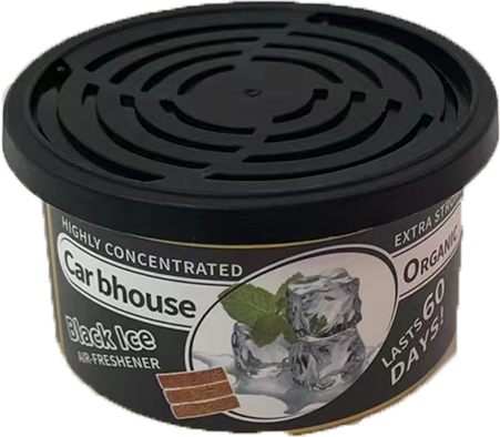 Organic air freshener tank, bubble gum scent, 3 anti-spill blocks per can, perfect for car scent, new car scent, suitable for ho black ice