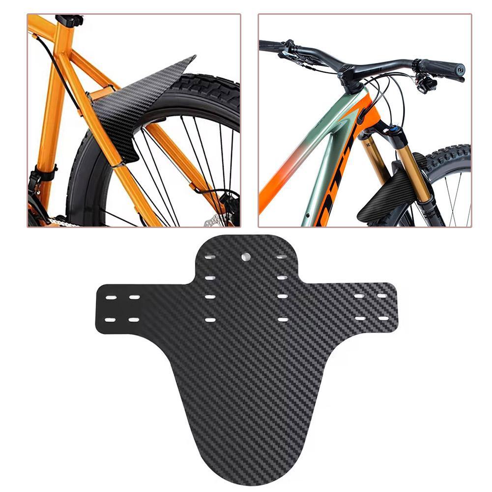 Mountain Bicycle Fenders Plastic carbon fiber Colorful Front /rear Bike Mudguard Mtb Bike Wings Mud Guard Cycling Accessories ﻿