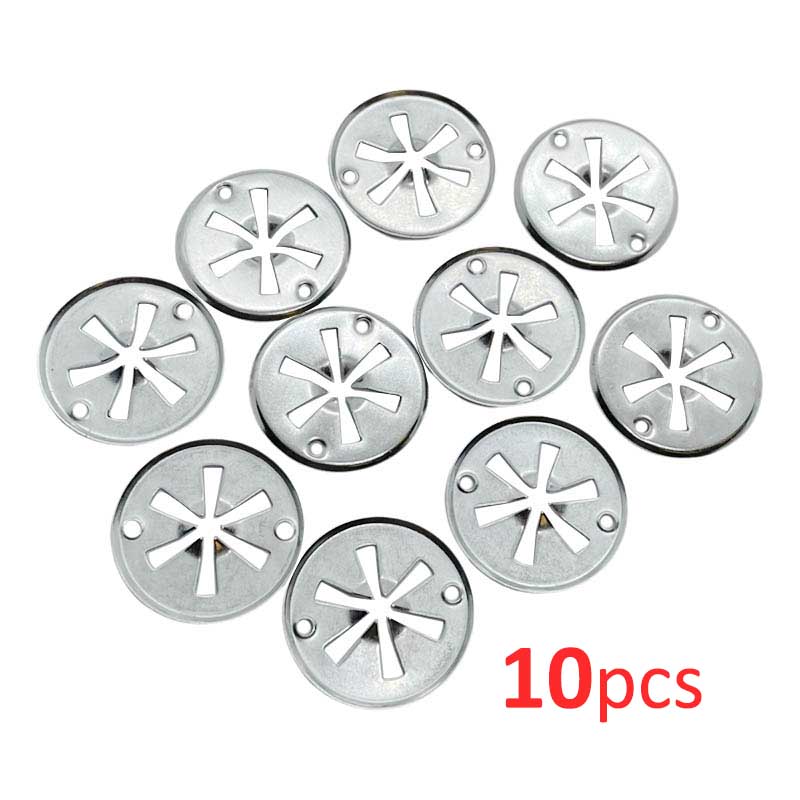 Car Seat Metal Clamping Plate Washer Cover Mounting Clips Heat Shield Insulation Gasket Pad Fixing Buckle For Audi Ford Skoda VW pcs