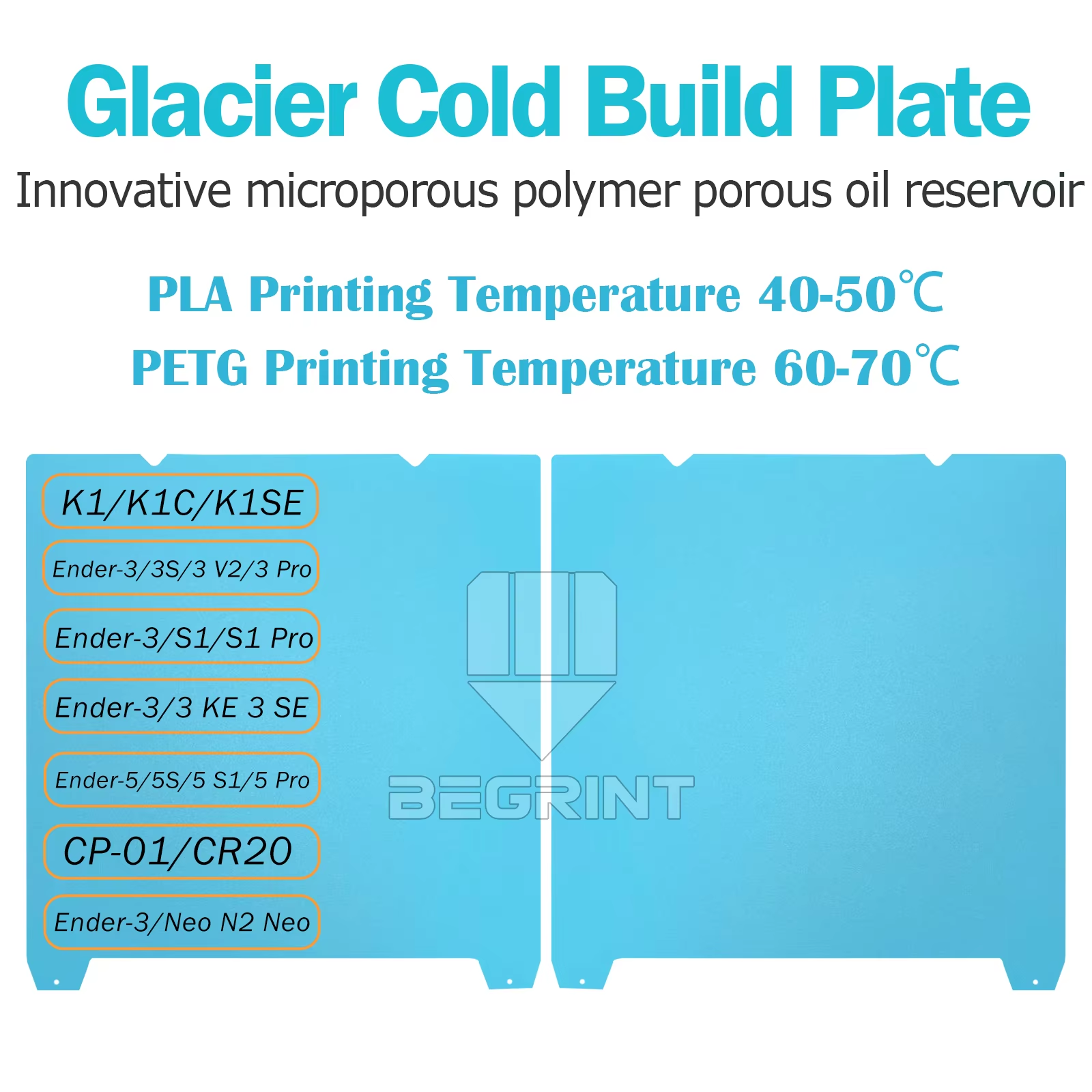 For Creality K1 K1C Build Plate Bed Creality K1 Double Sided Build Plate PEO PEY PEI Sheet 235x235mm Ender 3 S1 Ender 3 V3 Se Cold Plate / x235mm