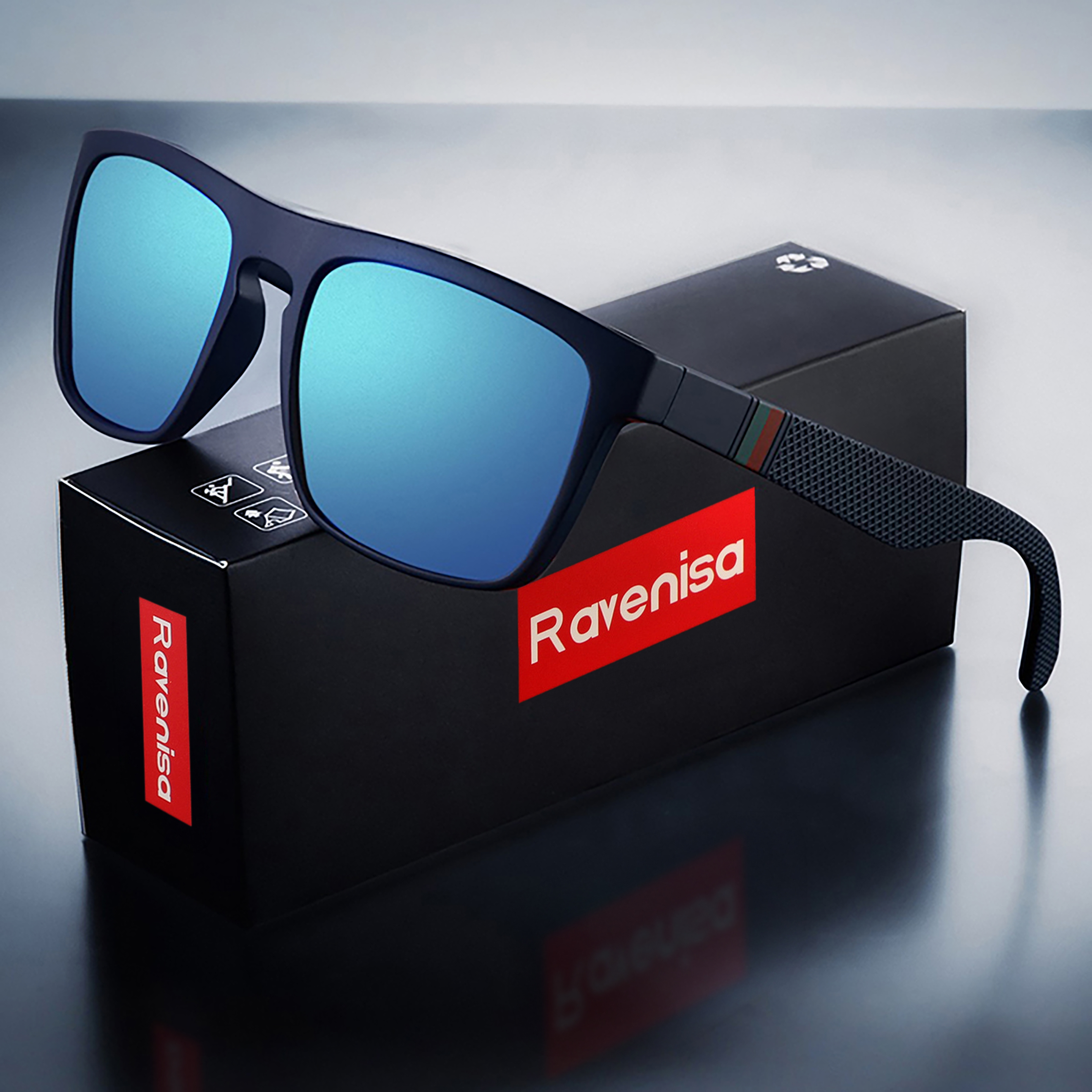 Fashion Square Vintage Polarized Sunglasses Men Women Retro Driving Fishing  Sun Glasses UV400 Eyewear