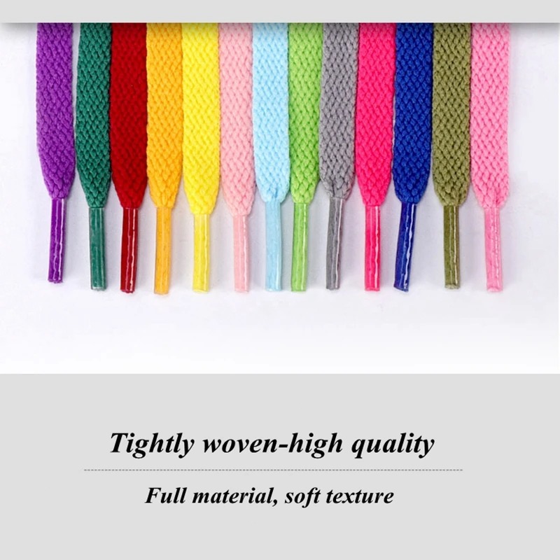 1Pair Flat Shoes Solid Color Shoelaces Canvas Shoes Sports and Leisure Shoelaces Length 100/120/140/160/180cm Shoe Accessories