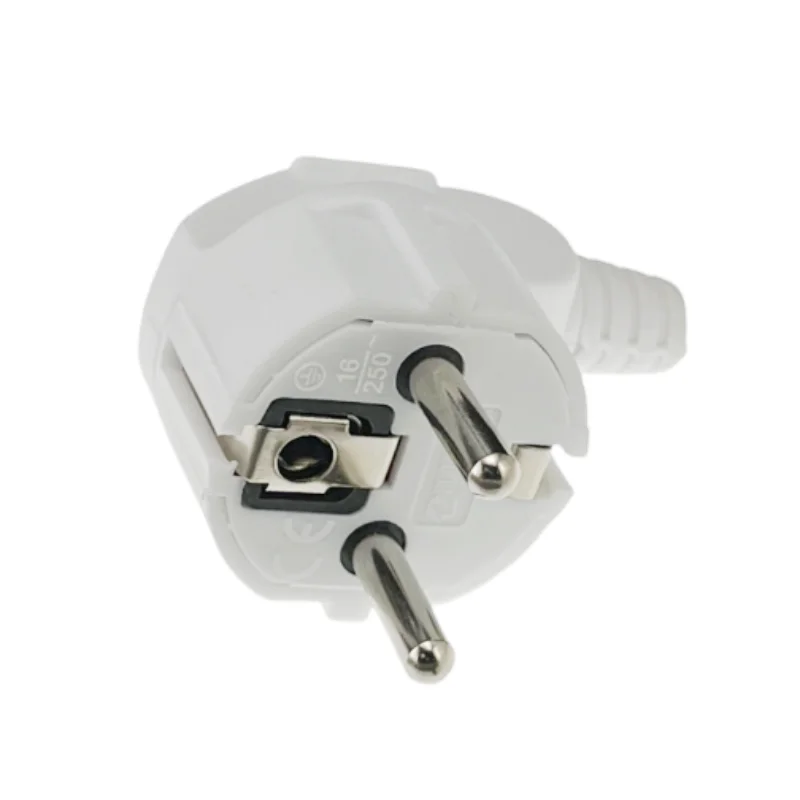 3 Pcs 4.8mm EU Schuko, Replaceable & Rewireable 250V 16A IP44 Socket Connector For Power Extension Cable white