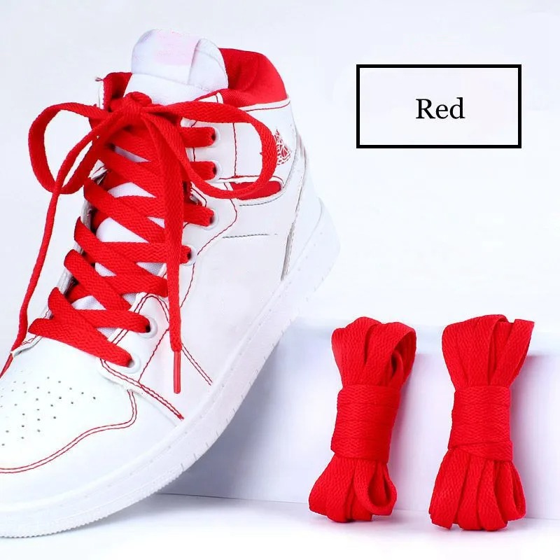 1Pair Flat Shoes Solid Color Shoelaces Canvas Shoes Sports and Leisure Shoelaces Length 100/120/140/160/180cm Shoe Accessories Red / cm