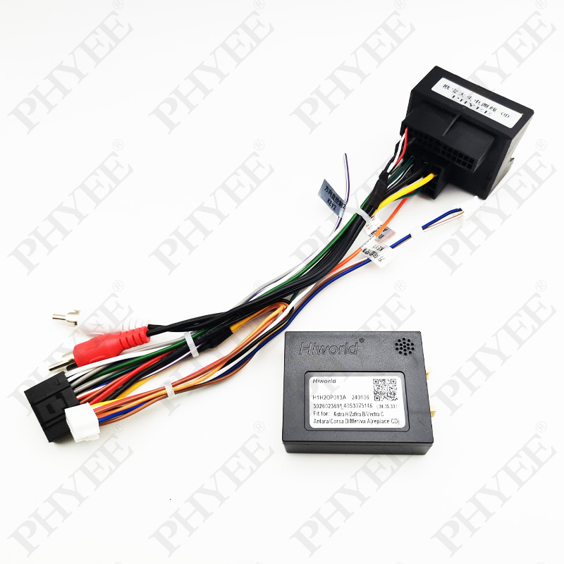 Quadlock Harness CAN Bus Decoder, SWC Retention, P&P 16Pin Android Radio Adapter, for Opel Astra H Corsa D Vectra C Meriva A Cable