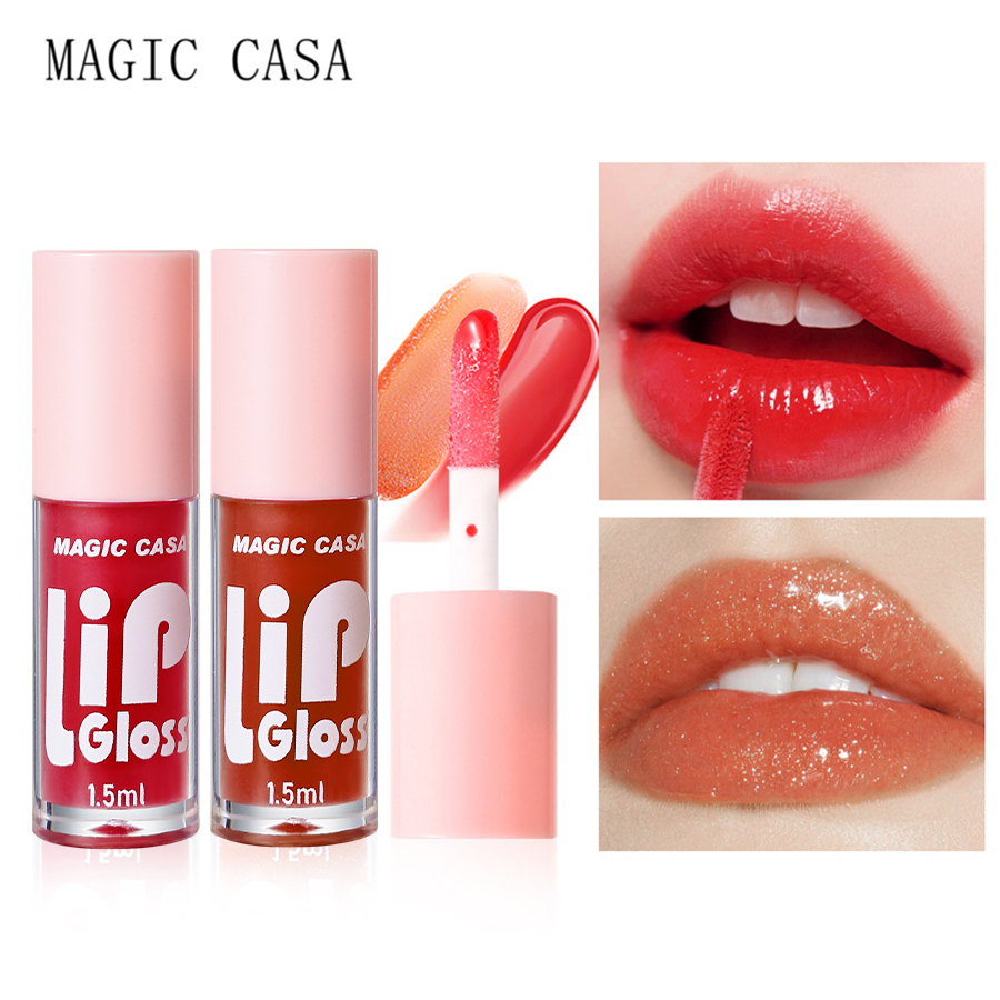6pcs/set Small bottle Hydrating Jelly Lip Oil long-lasting Moisturizing  smooth shimmering Lip Hydrating Liquid